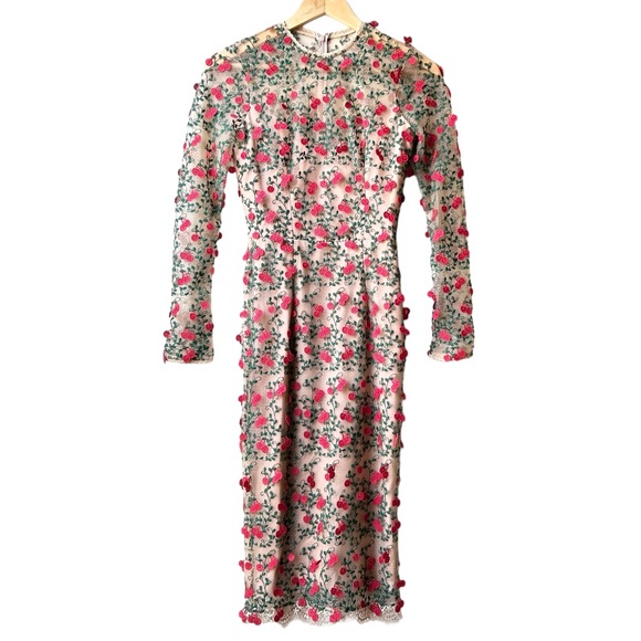 Rare NWOT Dress The Population Cherry Vine Rogue Red Dress Size XS - Picture 3 of 15